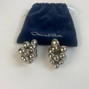 Oscar De La Renta Silver Earrings